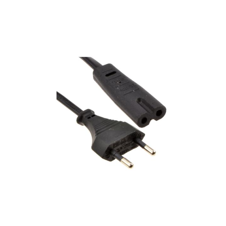 Teyp Fişi 1.5metre 2×0,75 Kordon 220 Volt Elektrik Kablo Teyp Radyo Işıldak Yazıcı Adaptör Cord Cable C7-T26 - IEC320-C7
