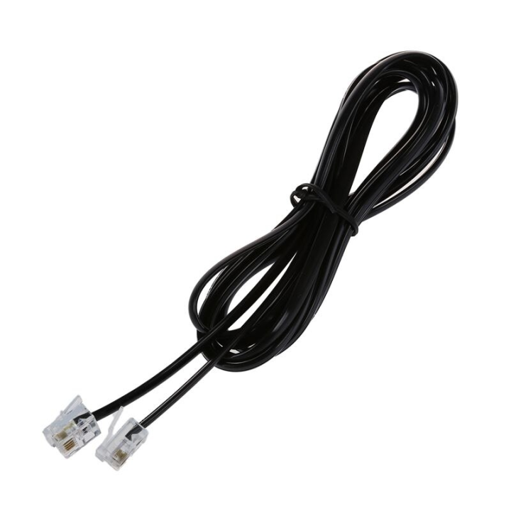 RJ11 ADSL Modem ve Telefon Hat Bağlantı Kablosu 3 Metre 4 Pin 8120-8922 Telephone Line Cord Male To Male Cable Fax Machine