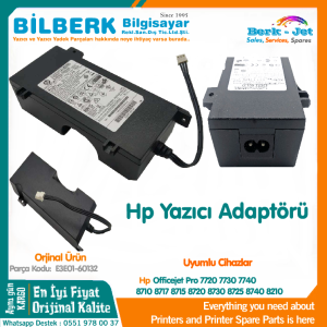HP Officejet Pro 9730 9730e 9720 9720e E3E01-60132 AC Power Adapter Fits – Yazıcı Adaptörü-อะแดปเตอร์เครื่องพิมพ์ E3E01-60132-E3E01-60132 打印机适配器