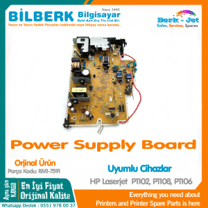 Power Supply Board-P1102 HP Laserjet Güç Kartı-Besleme Devresi-Płyta zasilająca P1102 плата питания -RM1-7591