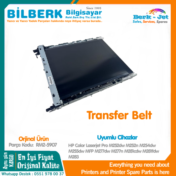 Transfer Belt M252n - M277N - M281cdw Intermediate (ITB) Assembly RM2-5907 Hp Color LaserJet Printer